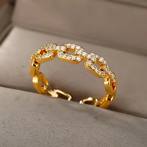 Copper Prong Setting Wedding Rings