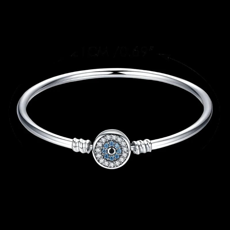 Deva 925 Sterling Silver Demon Eye Silver Bracelets Silver Bracelets Front