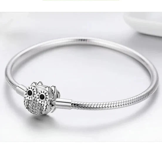 Deva Owl Clasp Authentic 100% 925 Sterling Silver Bracelets | Fashion Bracelets