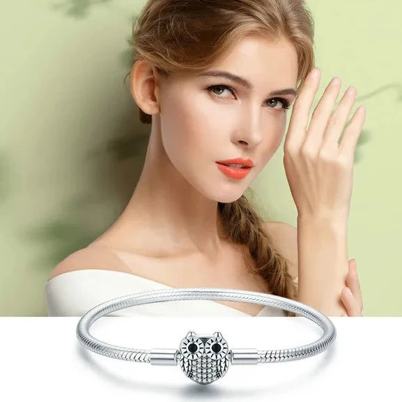 Deva Owl Clasp Authentic 100% 925 Sterling Silver Bracelets | Fashion Bracelets