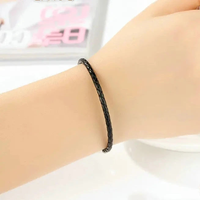 Deva Popular 925 Sterling Silver Genuine Leather Bracelets | Fashion Jewelry