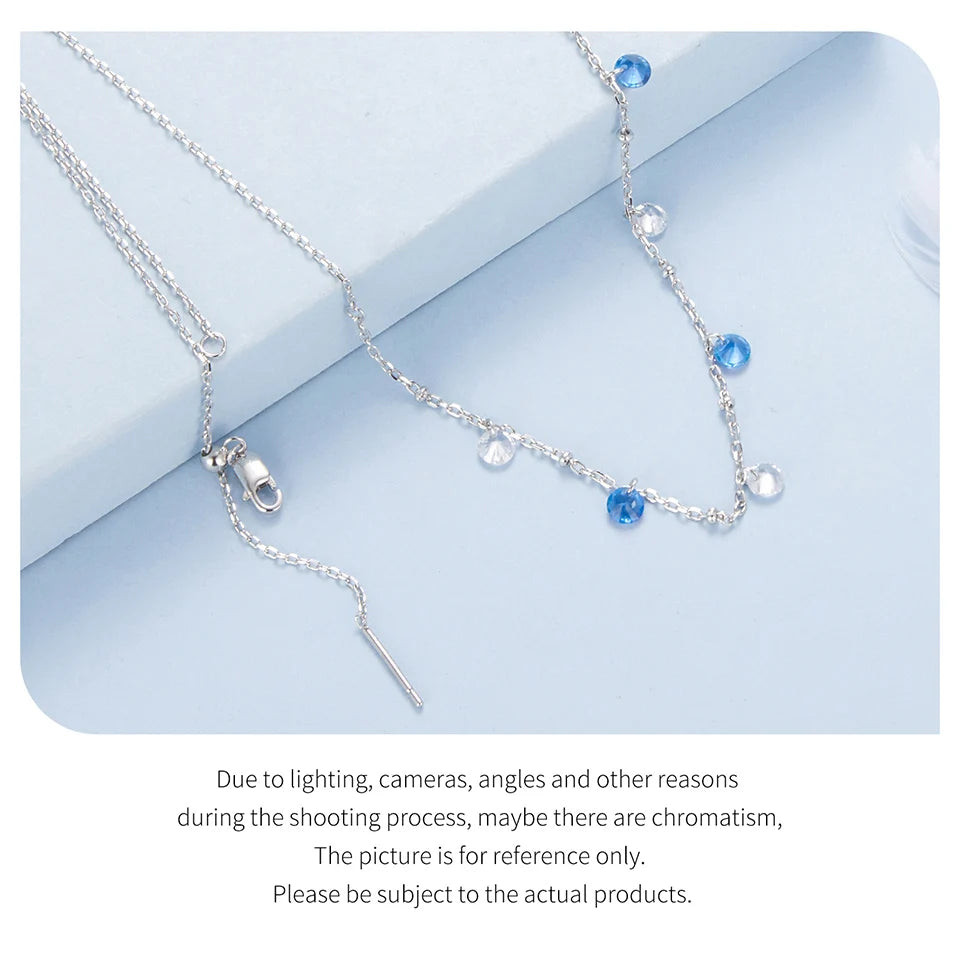 Deva 925 Sterling Silver Station Necklace