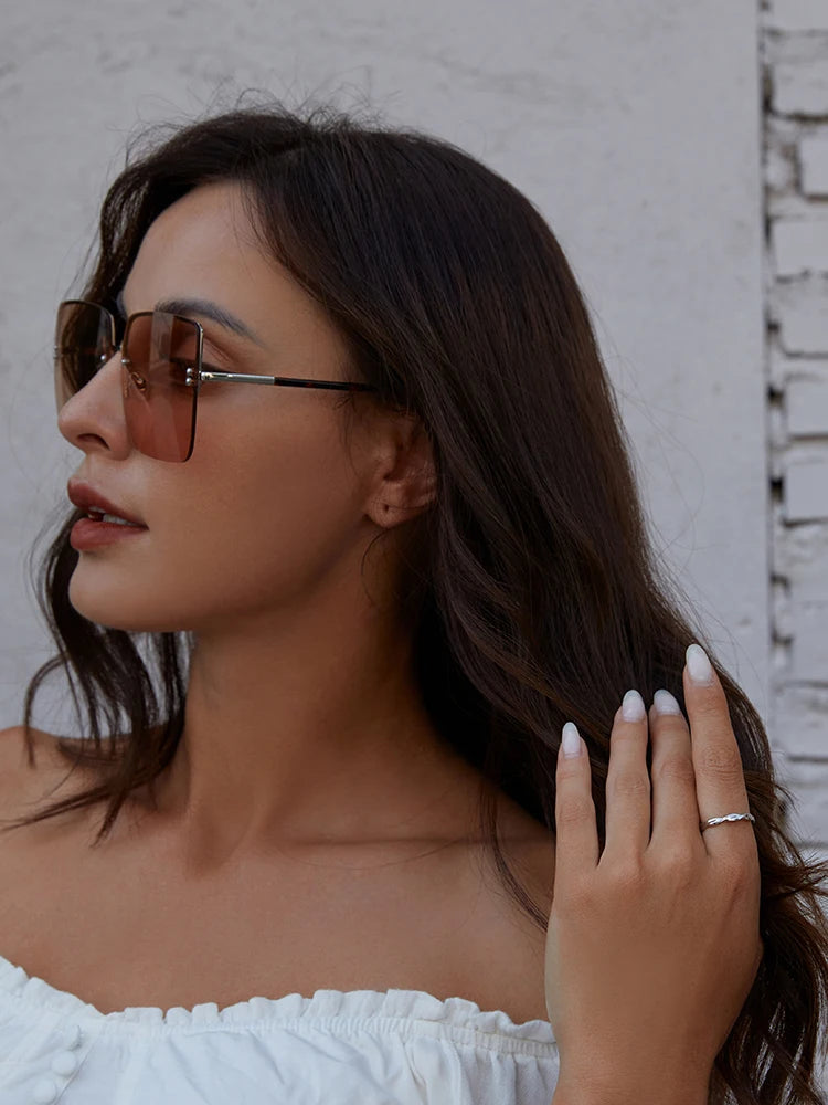Deva 925 Sterling Silver Simple Twisted Ring 14K Gold Plated