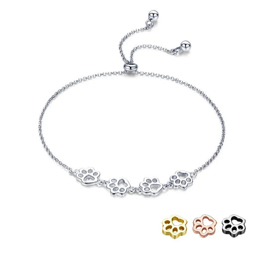 Cat Paw 100% 925 Sterling Silver Bracelets | Fashion Bracelets