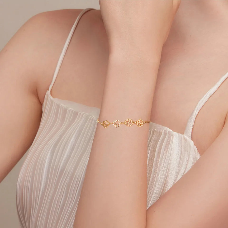 Cat Paw 100% 925 Sterling Silver Bracelets | Fashion Bracelets