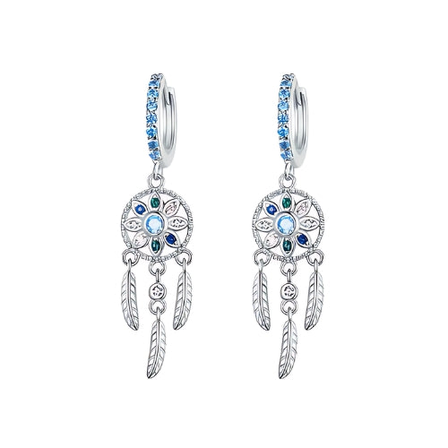 Deva Bohemia 925 Sterling Silver Drop Earrings