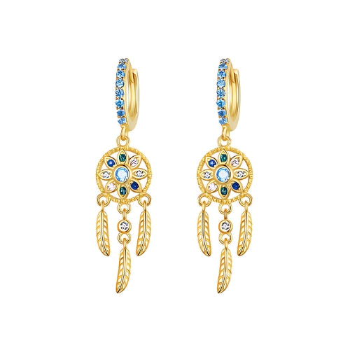 Deva Bohemia 925 Sterling Silver Drop Earrings