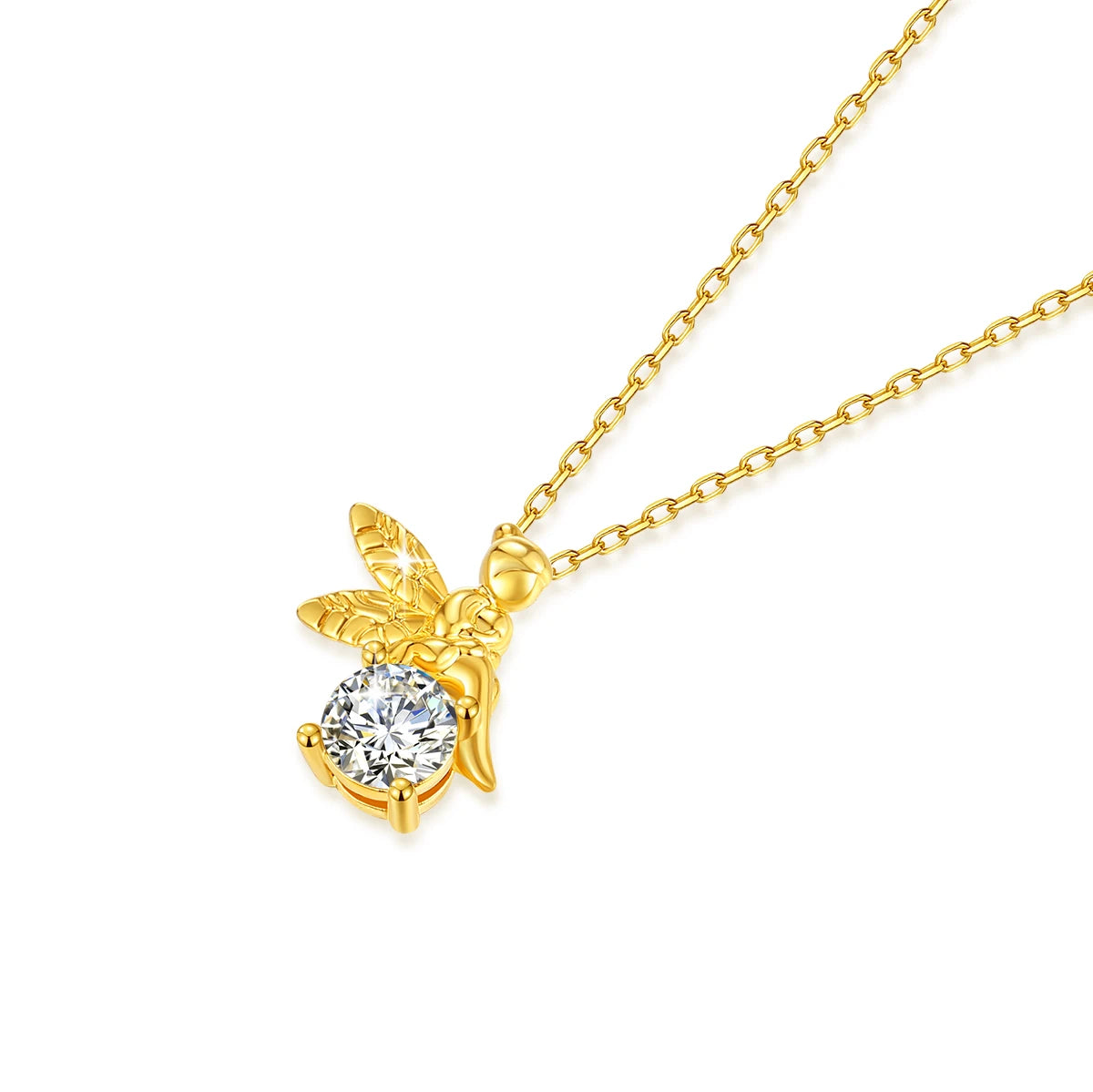 Deva 100% 18k Gold Necklaces Side View 2