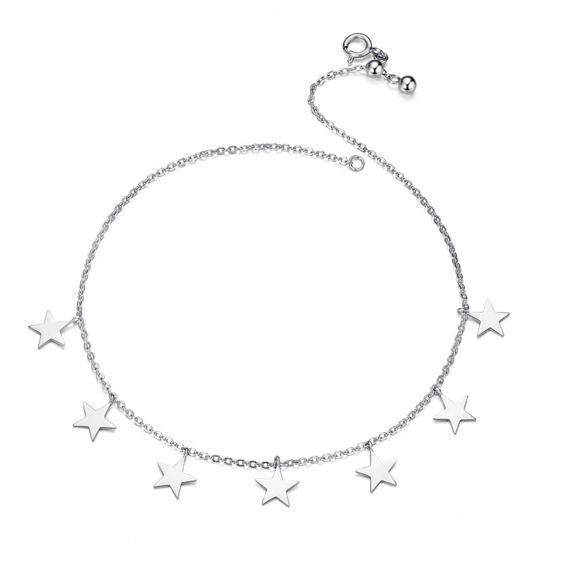 Deva 100% 925 Sterling Silver Beads Ankle Anklet | Silver Anklets | Anklets for Women | Anklet Bracelet