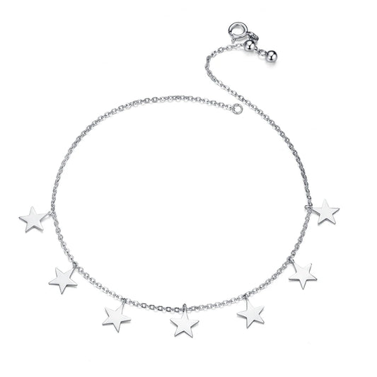 Deva 100% 925 Sterling Silver Beads Ankle Anklet | Silver Anklets | Anklets for Women | Anklet Bracelet