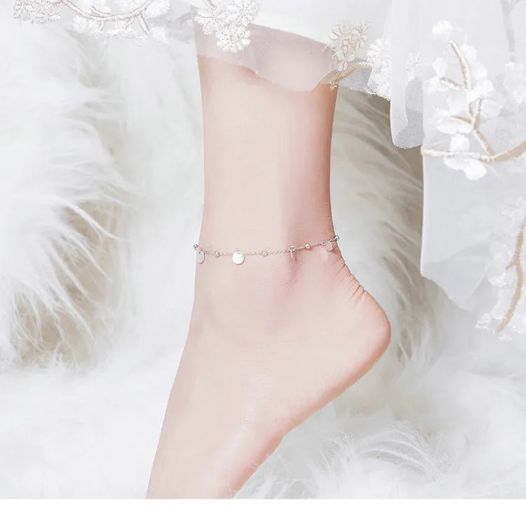 Deva 100% 925 Sterling Silver Beads Ankle Anklet | Silver Anklets | Anklets for Women | Anklet Bracelet