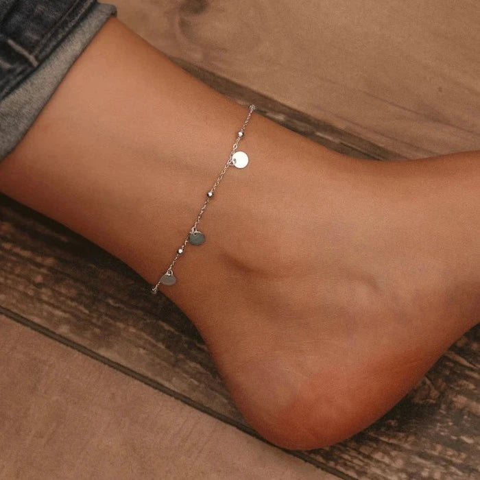 Deva 100% 925 Sterling Silver Beads Ankle Anklet | Silver Anklets | Anklets for Women | Anklet Bracelet