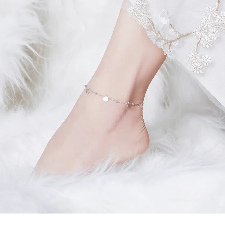 Deva 100% 925 Sterling Silver Beads Ankle Anklet | Silver Anklets | Anklets for Women | Anklet Bracelet