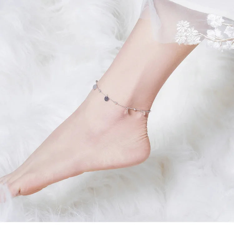 Deva 100% 925 Sterling Silver Beads Ankle Anklet | Silver Anklets | Anklets for Women | Anklet Bracelet