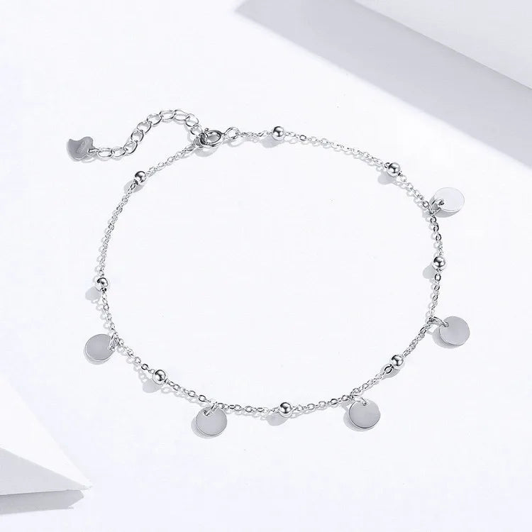 Deva 100% 925 Sterling Silver Beads Ankle Anklet | Silver Anklets | Anklets for Women | Anklet Bracelet