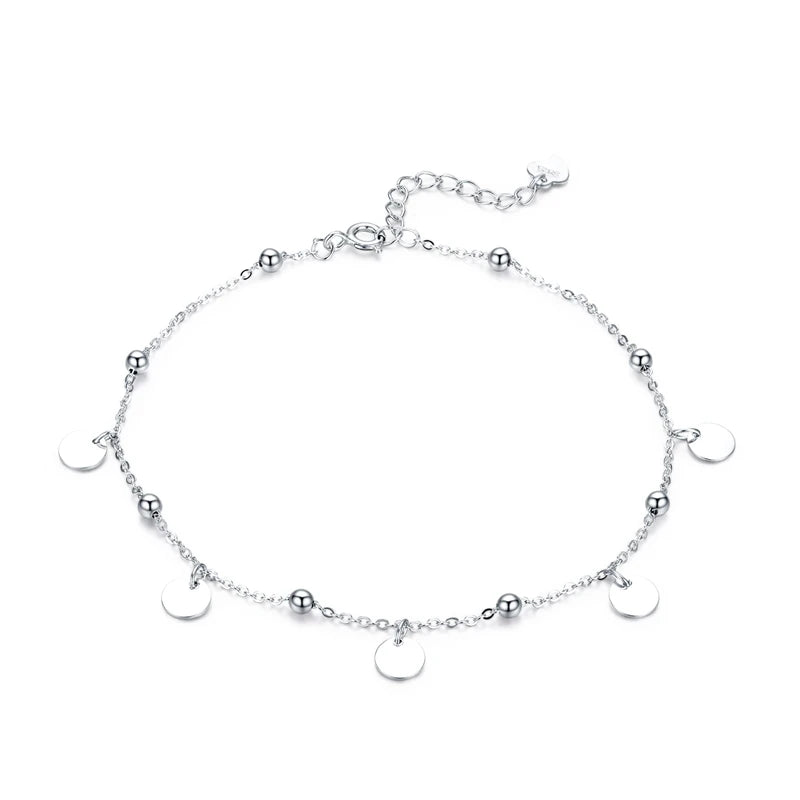 Deva 100% 925 Sterling Silver Beads Ankle Anklet | Silver Anklets | Anklets for Women | Anklet Bracelet
