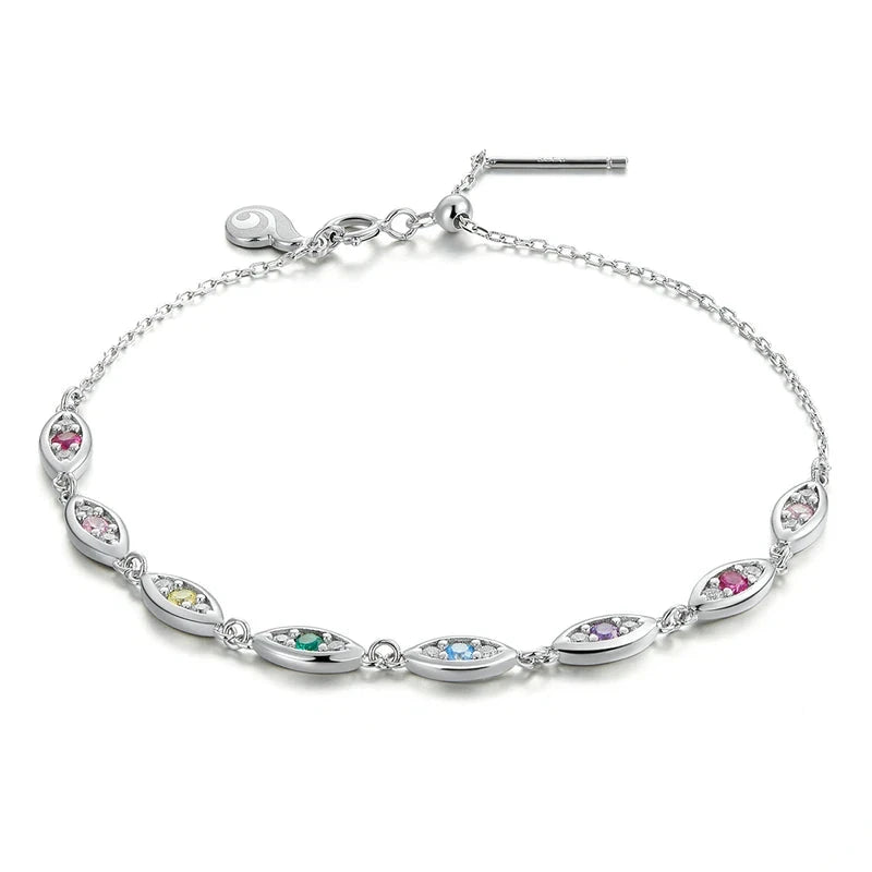 Deva 100% 925 Sterling Silver Demon Eye Silver Bracelets