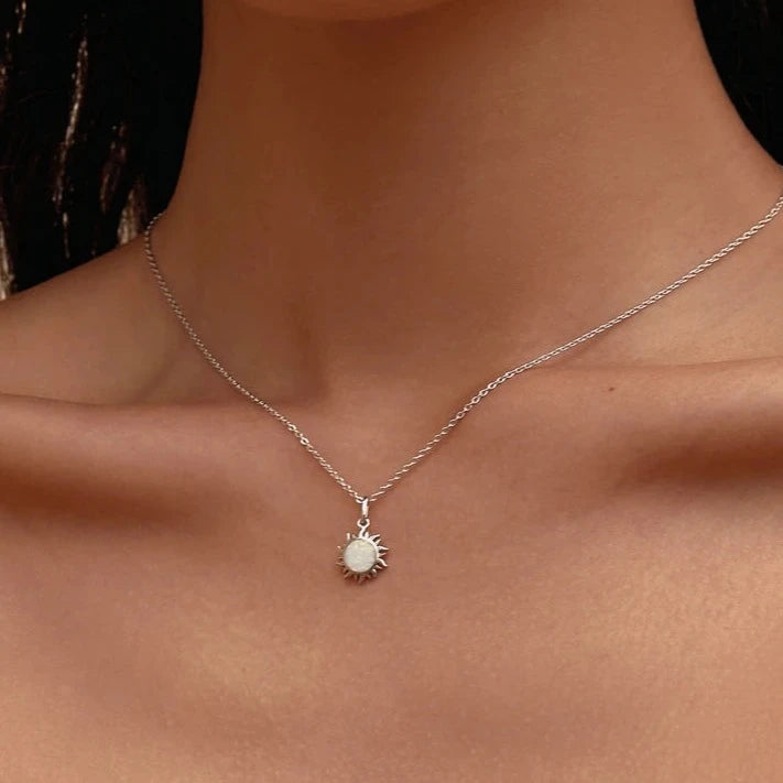 Deva 100% 925 Sterling Silver Opal Chokers Necklaces | Silver Necklaces