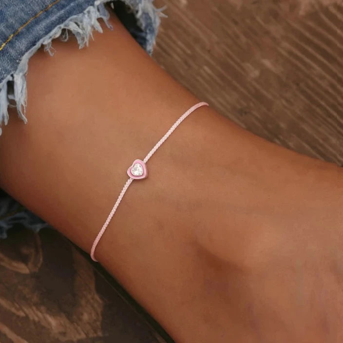Deva 100% 925 Sterling Silver Pearl Heart Ankle Anklet | Silver Anklets | Silver Jewelry | Fashion | Women's Jewelry