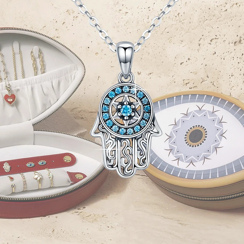 Deva 100% 925 sterling silver Hand Pendant Necklaces New View