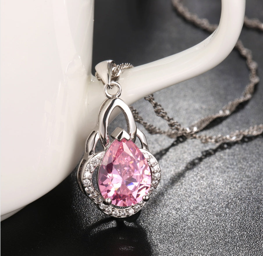Deva 18k White Gold Plated Cubic Zirconia Necklaces | Fashion Necklaces | Gold Necklaces