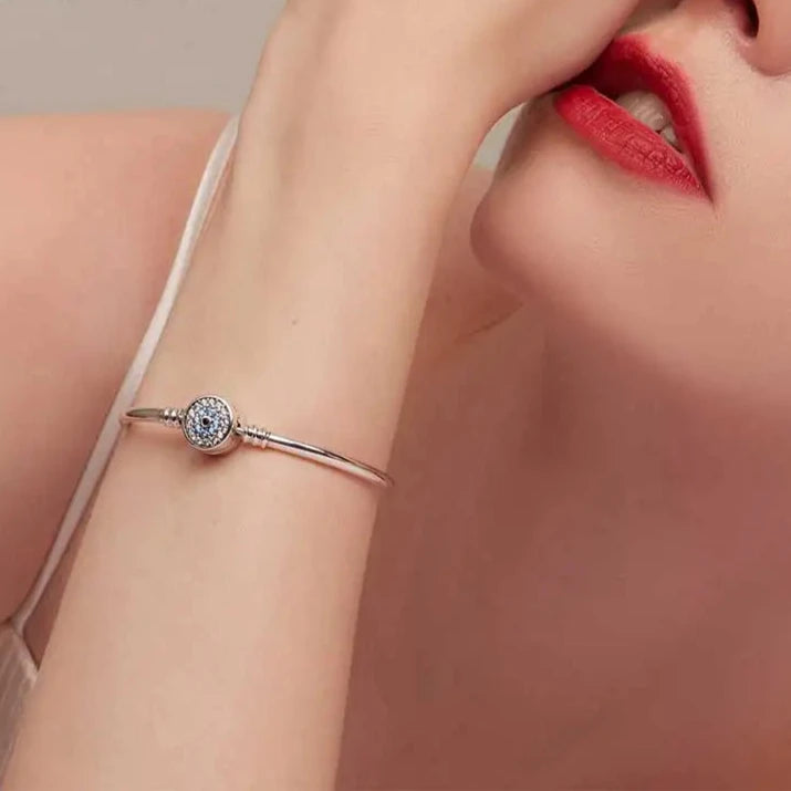 Deva 925 Sterling Silver Demon Eye Silver Bracelets For her