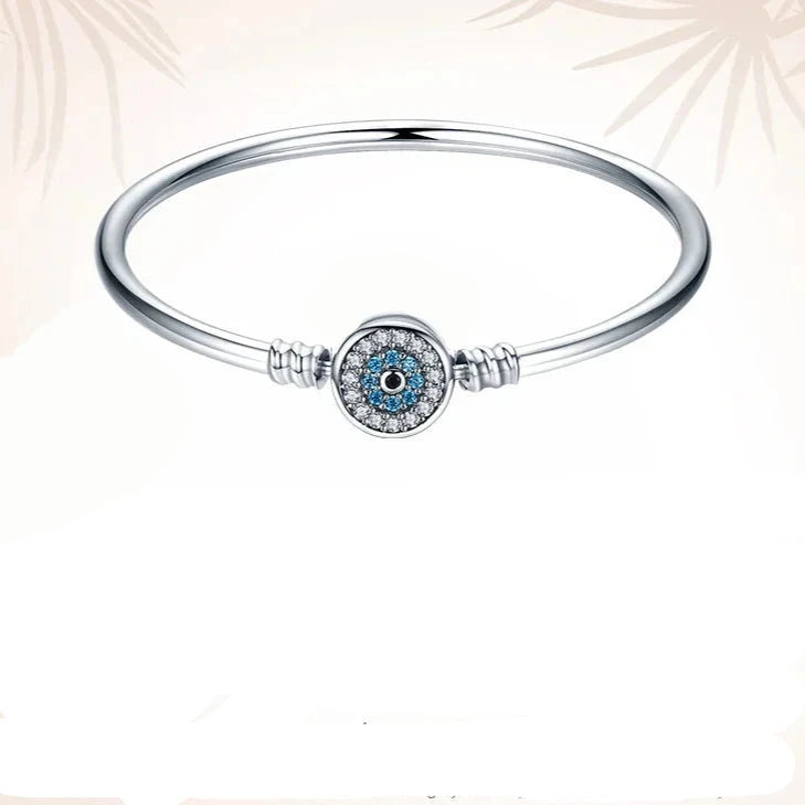Deva 925 Sterling Silver Demon Eye Silver Bracelets Womens Bracelets