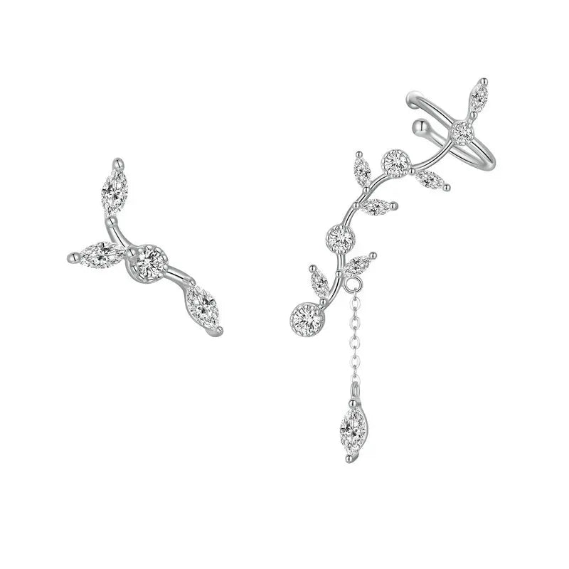Deva 925 Sterling Silver Geometric Fine Stud Earrings | Silver Earrings | Fashion Earrings