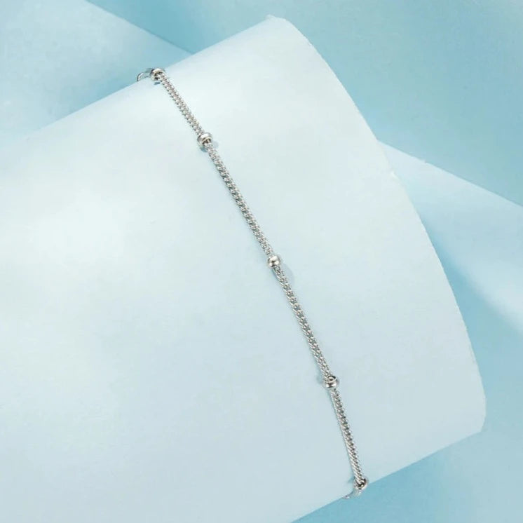 Deva 925 Sterling Silver Snake Chain Ankle Anklet | Silver Anklets | Silver Jewelry | Ankle Bracelet | Fashion Accessories