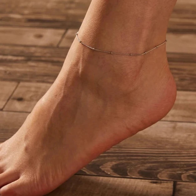 Deva 925 Sterling Silver Snake Chain Ankle Anklet | Silver Anklets | Silver Jewelry | Ankle Bracelet | Fashion Accessories