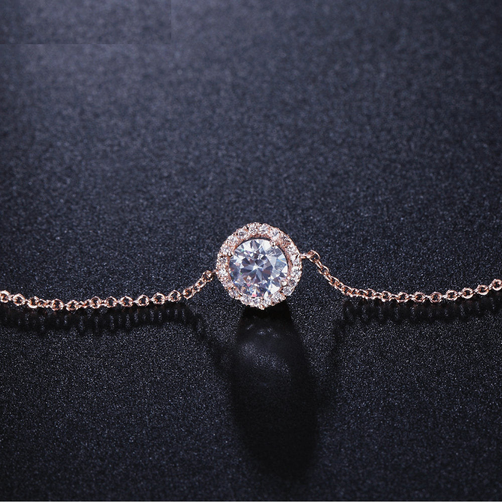 Deva Alloy Round Crystal Ankle Anklet | Anklets For Women