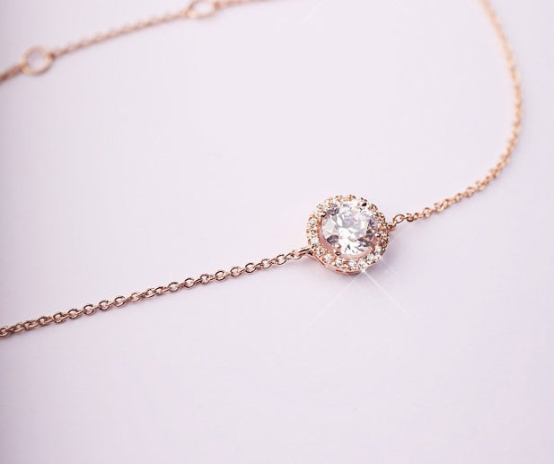 Deva Alloy Round Crystal Ankle Anklet | Anklets For Women 