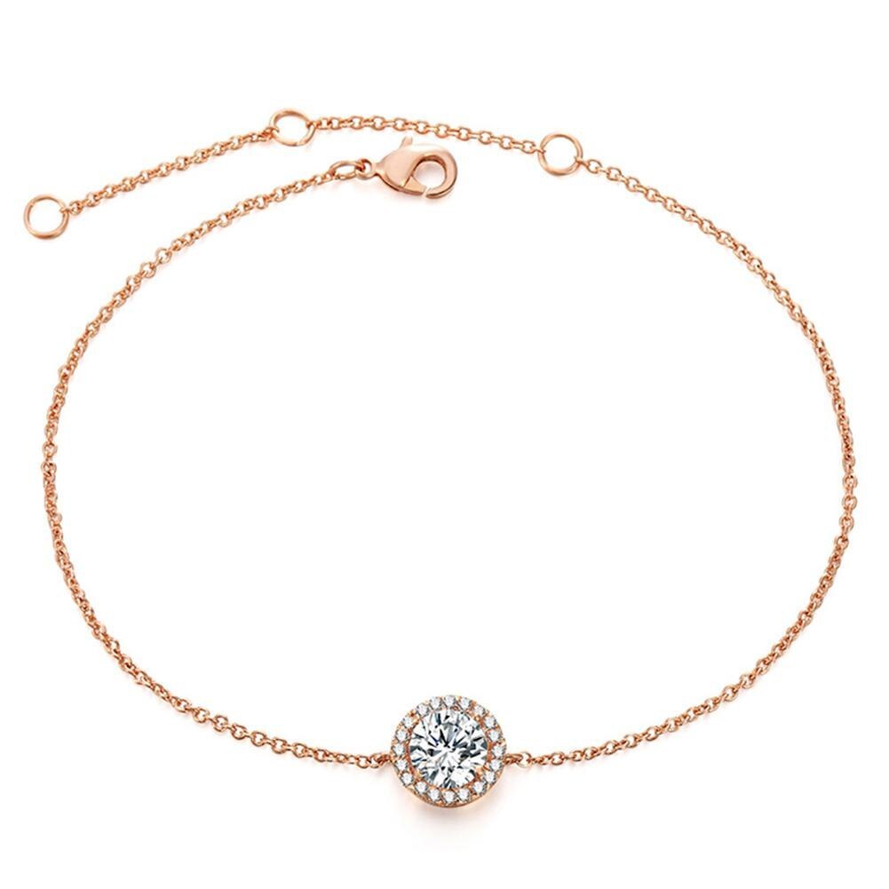 Deva Alloy Round Crystal Ankle Anklet | Anklets For Women