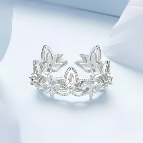 Deva Authentic 100% 925 Sterling Silver Rings Front Side Shot