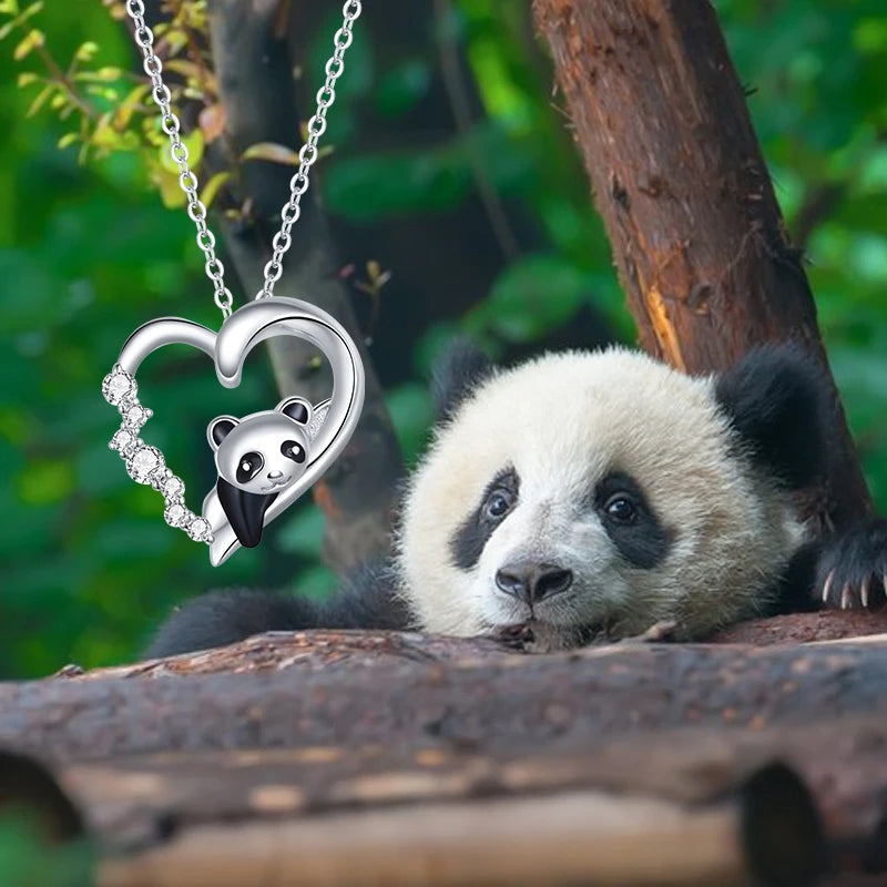 Deva Cute Animal 925 Sterling Silver Crystal Necklaces | Silver Necklaces