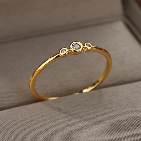 Deva Fashion Copper Prong Setting Ring