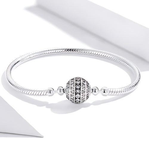 Deva Flower Clasp 100% 925 Sterling Silver Bracelet | Luxury Jewelry | Silver Jewelry