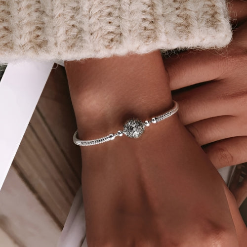 Deva Flower Clasp 100% 925 Sterling Silver Bracelet | Luxury Jewelry | Silver Jewelry