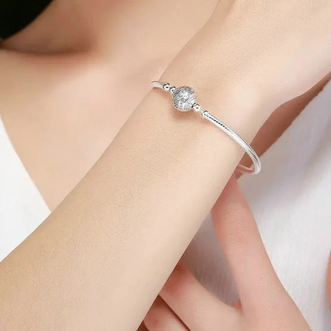 Deva Flower Clasp 100% 925 Sterling Silver Bracelet | Luxury Jewelry