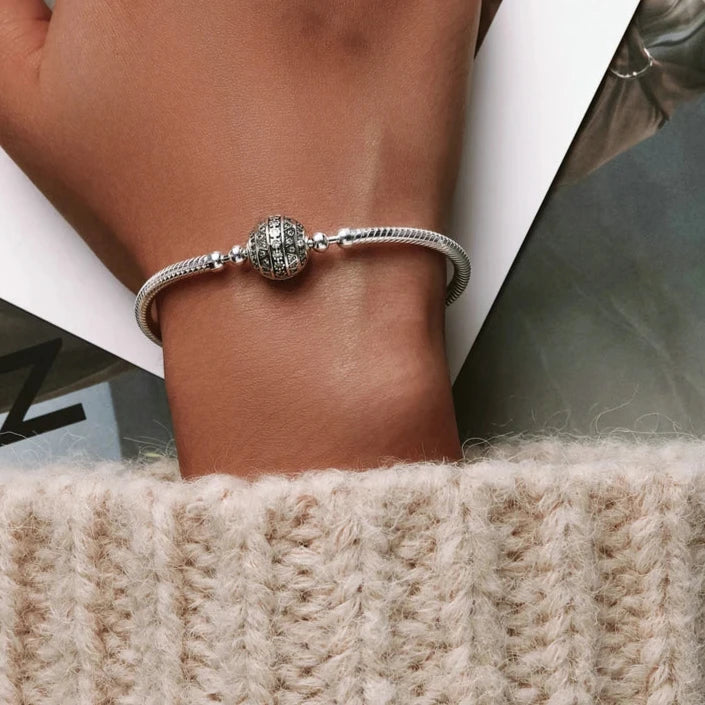 Deva Flower Clasp 100% 925 Sterling Silver Bracelet | Luxury Jewelry | Silver Jewelry