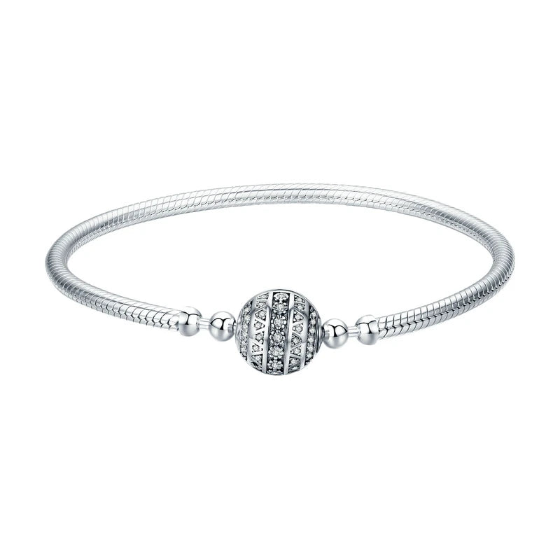 Deva Flower Clasp 100% 925 Sterling Silver Bracelet | Luxury Jewelry