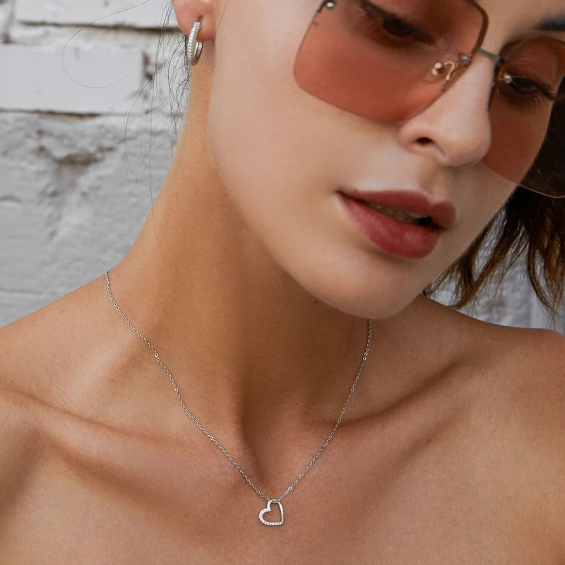 Deva Heart 925 Sterling Silver Necklaces | Silver Necklaces | Fashion Necklaces