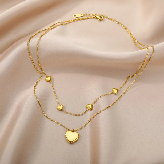 Deva Heart Fashion Stainless Steel Necklaces