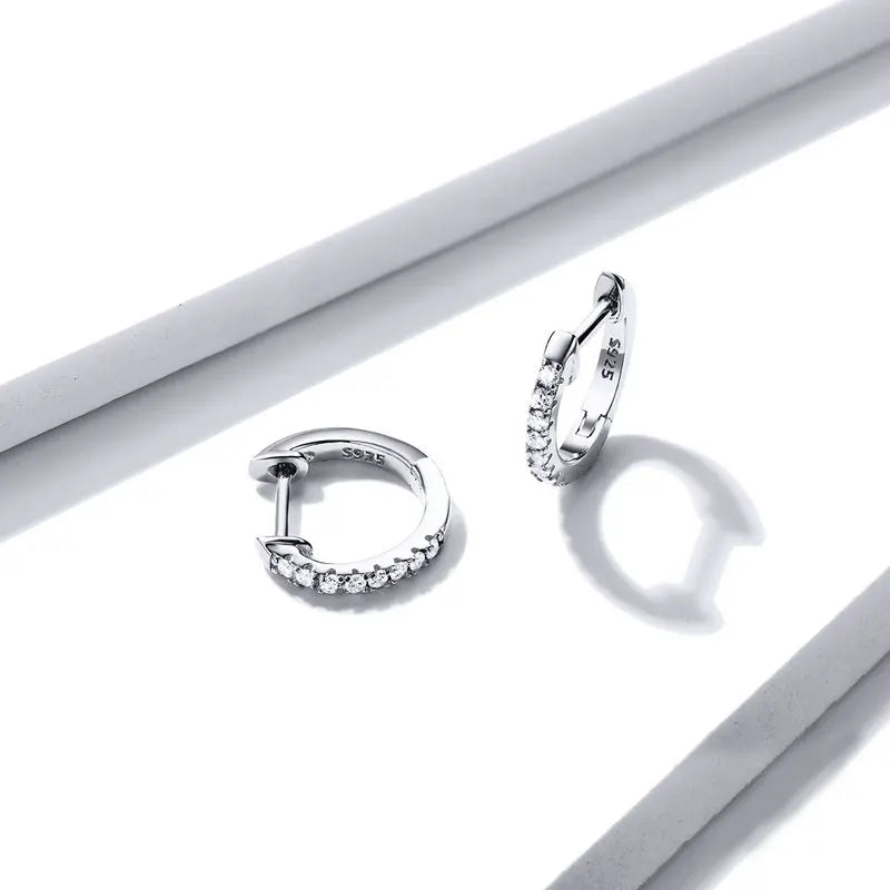 Deva Hoop Earring 100% 925 Sterling Silver Earrings