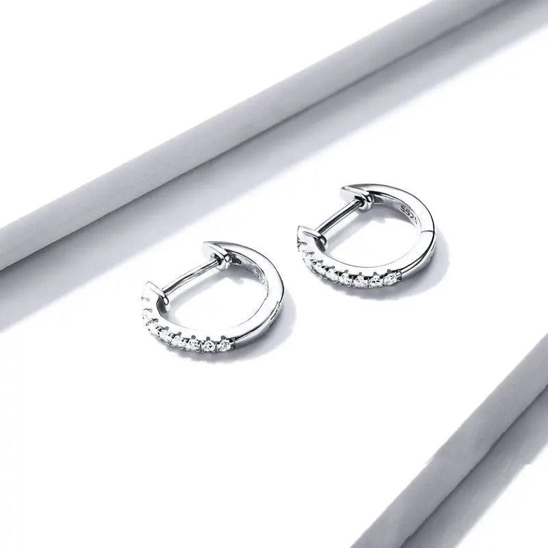 Deva Hoop Earring 100% 925 Sterling Silver Earrings