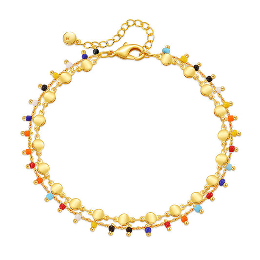 Deva Ornament 18K Beads Ankle Anklet | Anklets For Women