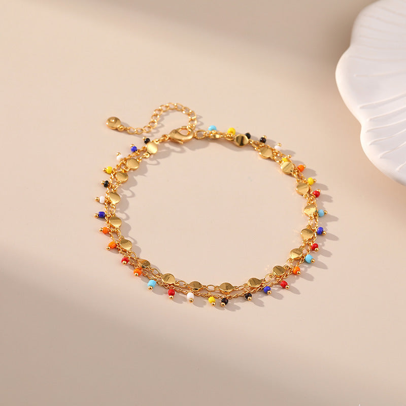 Deva Ornament 18K Beads Ankle Anklet | Anklets For Women