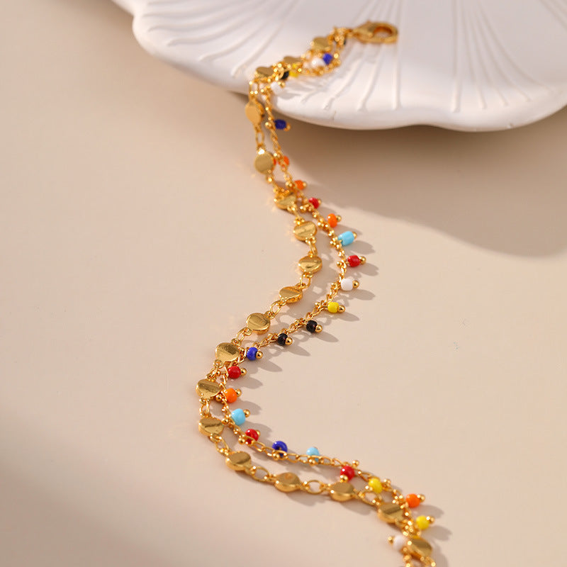 Deva Ornament 18K Beads Ankle Anklet | Anklets For Women