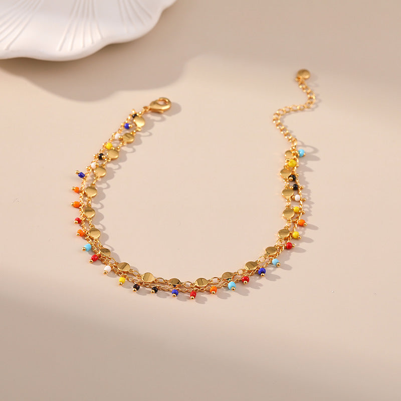 Deva Ornament 18K Beads Ankle Anklet | Anklets For Women