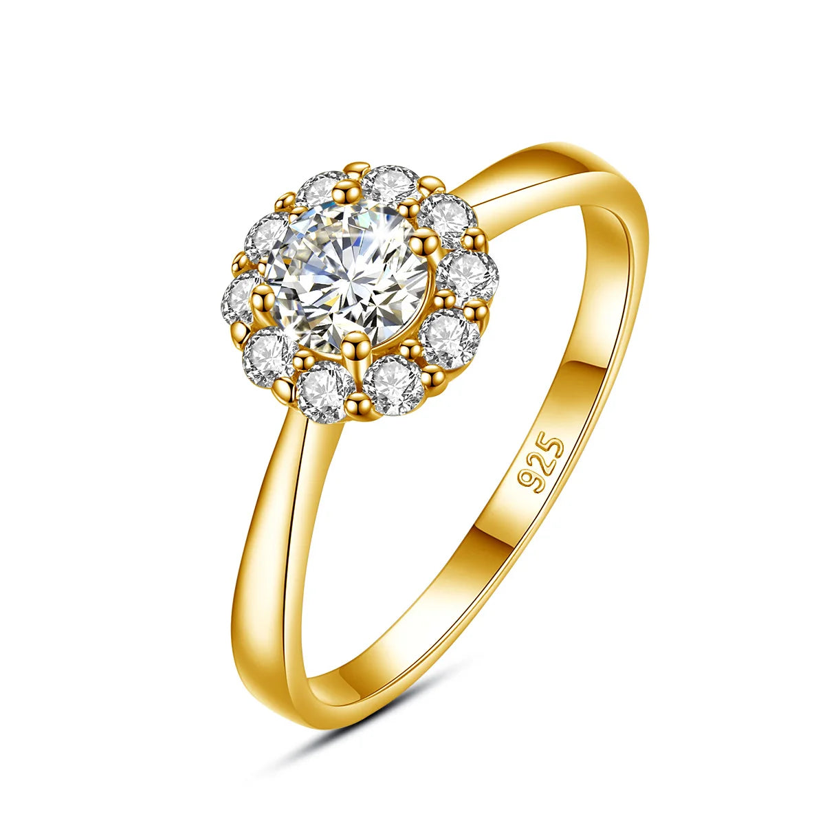 Deva Real 925 Sterling Moissanite Diamond Silver Rings